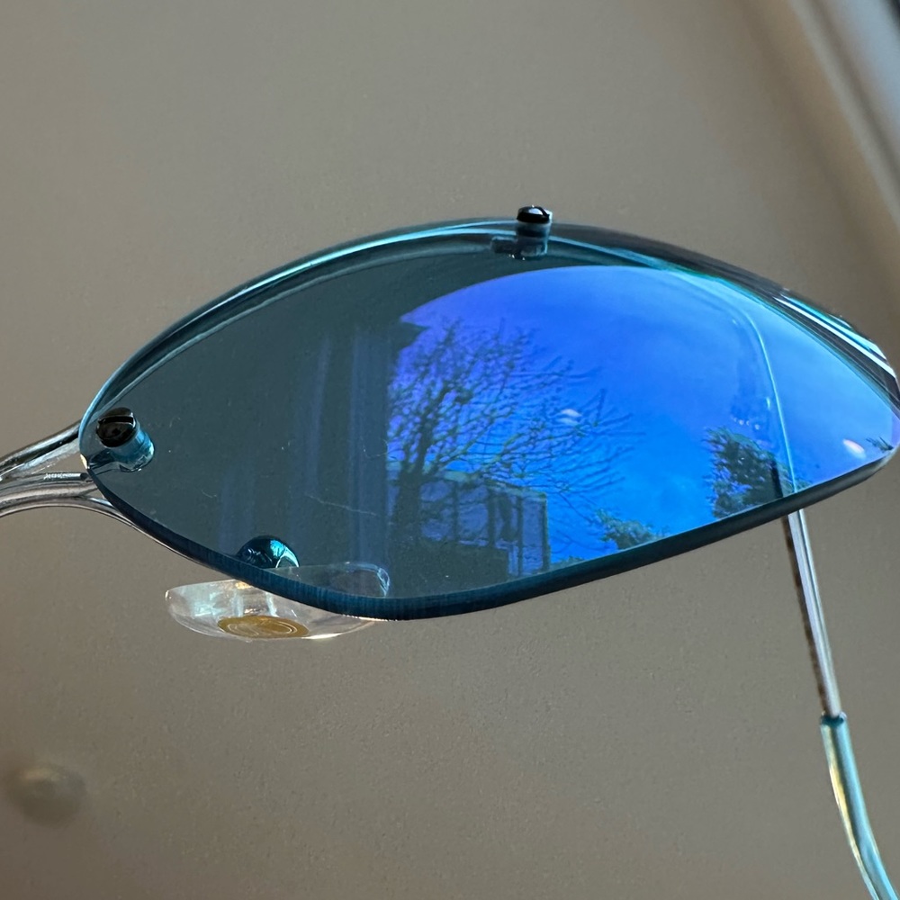 Christian Dior Flash RARE Vintage Y2K Rimless Sunglasses in Blue - Picture 14 of 14